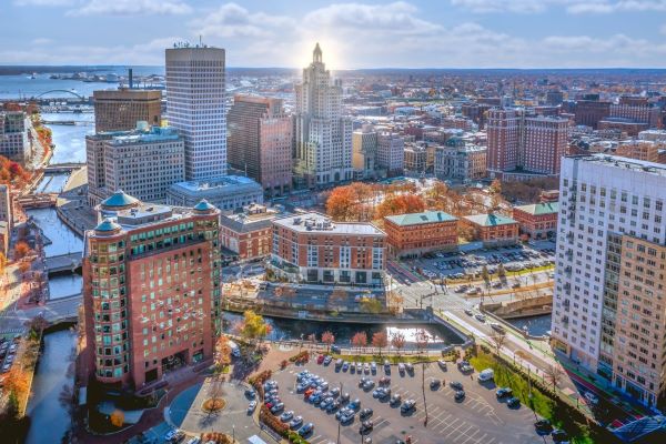 Aerial view of Providence, RI